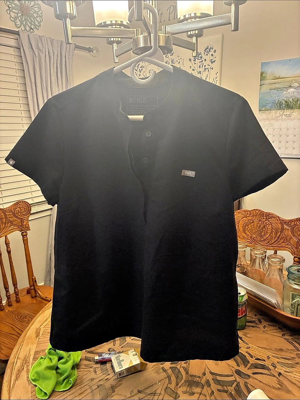 FIGS Technical Collection Men's Black Polo Size Medium